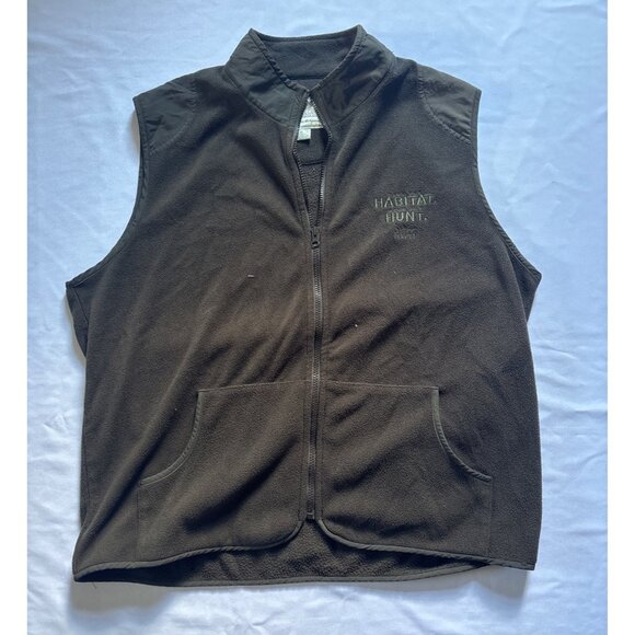 Boyt Harness Company XL Brown Fleece Vest NWTF Embroidered Outdoor Apparel - Picture 1 of 6